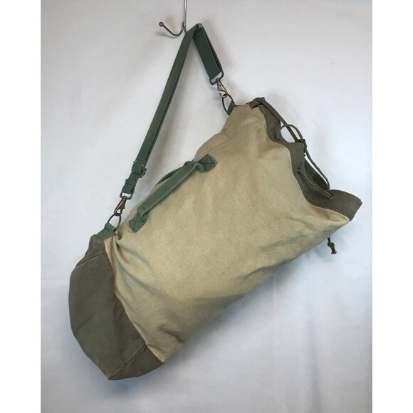 Woolrich World Travel Adventures Canvas Duffle Soft/Base Ball Carry Bag 28"X16" - Picture 11 of 16